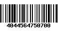 Código de Barras 4044564750700