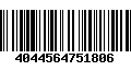 Código de Barras 4044564751806