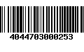 Código de Barras 4044703000253