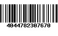 Código de Barras 4044782307670