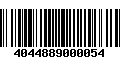 Código de Barras 4044889000054