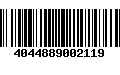 Código de Barras 4044889002119