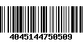 Código de Barras 4045144750509