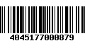 Código de Barras 4045177000879