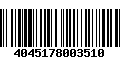 Código de Barras 4045178003510