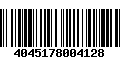 Código de Barras 4045178004128