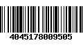 Código de Barras 4045178009505