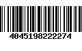 Código de Barras 4045198222274