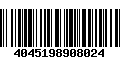 Código de Barras 4045198908024