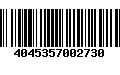 Código de Barras 4045357002730