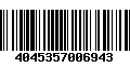 Código de Barras 4045357006943