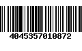 Código de Barras 4045357010872