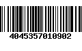 Código de Barras 4045357010902