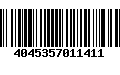 Código de Barras 4045357011411