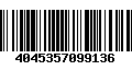 Código de Barras 4045357099136