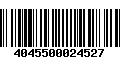 Código de Barras 4045500024527