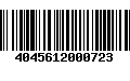 Código de Barras 4045612000723