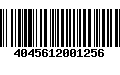 Código de Barras 4045612001256