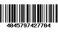 Código de Barras 4045797427704