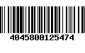 Código de Barras 4045800125474