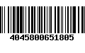 Código de Barras 4045800651805