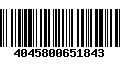 Código de Barras 4045800651843