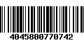 Código de Barras 4045800770742