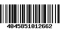 Código de Barras 4045851012662