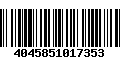 Código de Barras 4045851017353