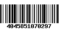 Código de Barras 4045851070297