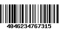 Código de Barras 4046234767315