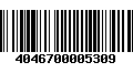 Código de Barras 4046700005309