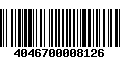 Código de Barras 4046700008126