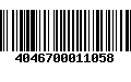 Código de Barras 4046700011058