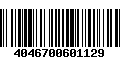 Código de Barras 4046700601129