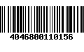 Código de Barras 4046800110156