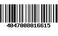 Código de Barras 4047008016615