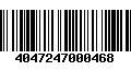 Código de Barras 4047247000468