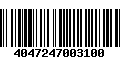 Código de Barras 4047247003100