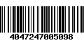 Código de Barras 4047247005098