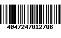 Código de Barras 4047247012706