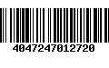 Código de Barras 4047247012720