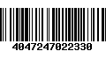 Código de Barras 4047247022330