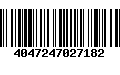 Código de Barras 4047247027182