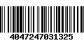 Código de Barras 4047247031325