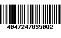 Código de Barras 4047247035002