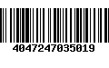 Código de Barras 4047247035019