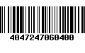 Código de Barras 4047247060400