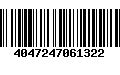 Código de Barras 4047247061322