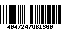 Código de Barras 4047247061360